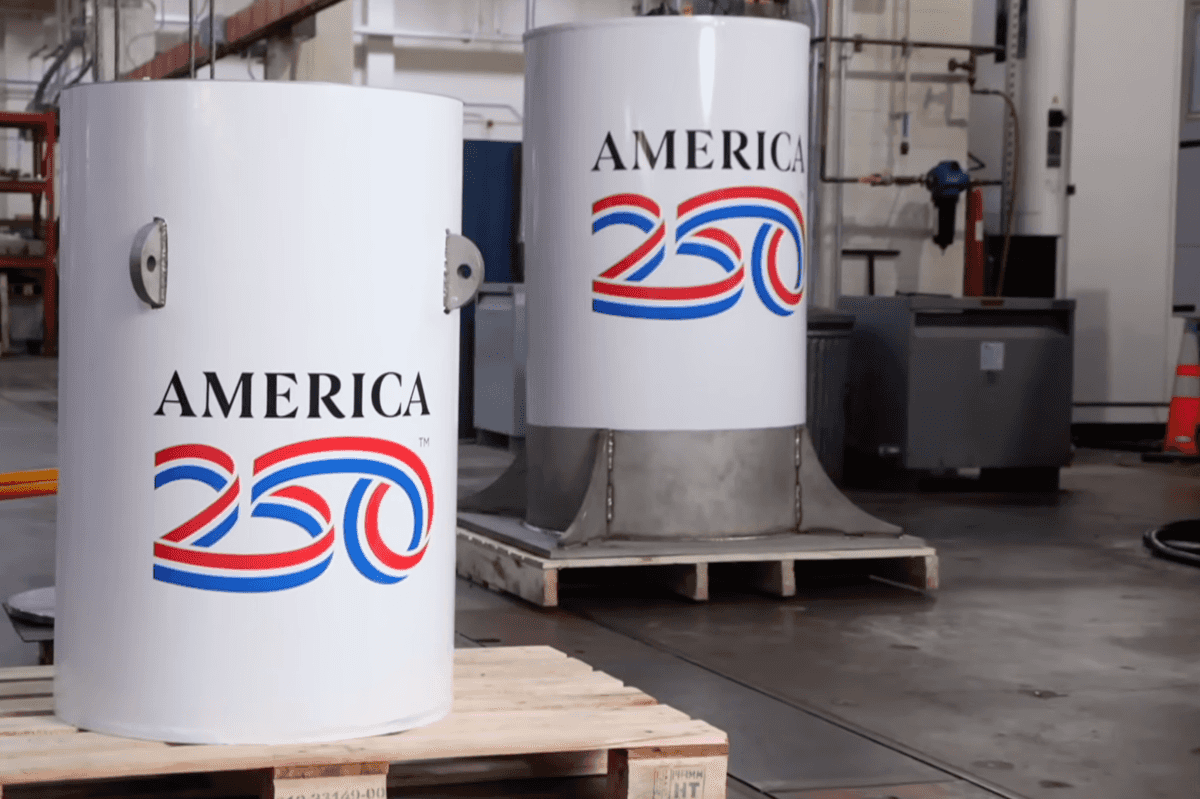 America seals huge time capsule containing whale bones and AI predictions