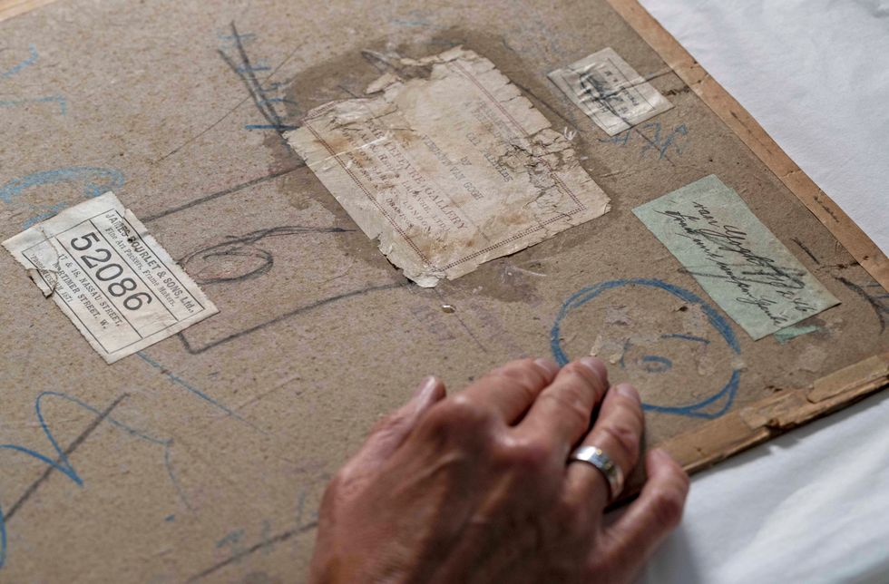 The back of Head of a Peasant Woman