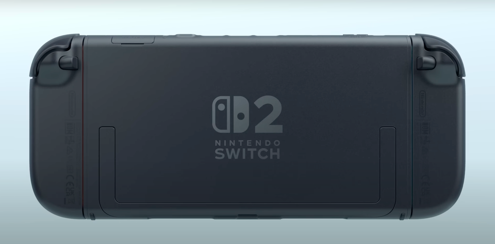 The back of the Nintendo Switch 2 console