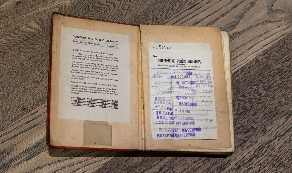 The book was due back in November 1948 (OnFife/PA)