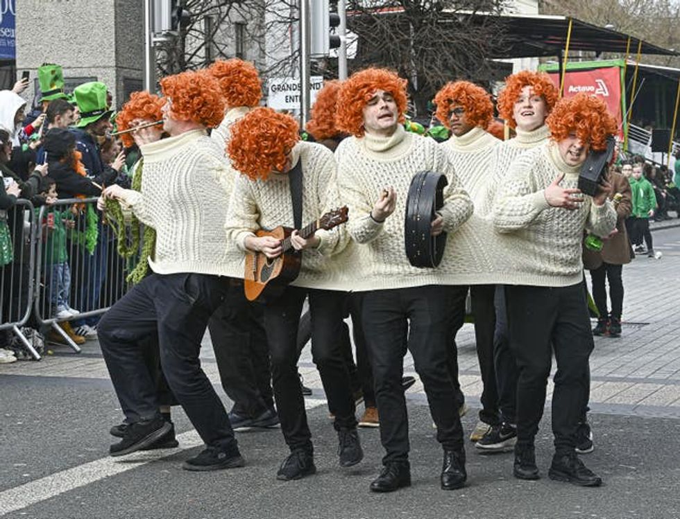 The boys from Waterford take part in the St Patrick\u2019s Day Parade in Dublin