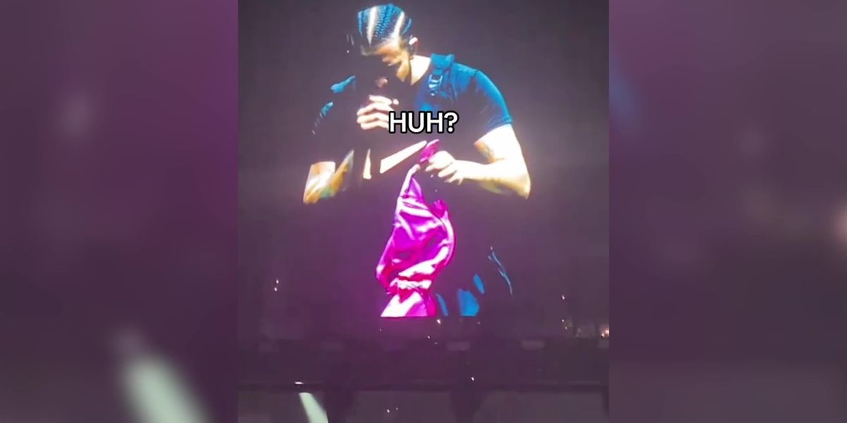 Drake left speechless as biggest bra yet thrown at him during concert