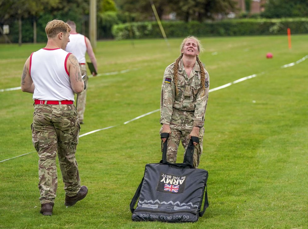 The British Army Warrior Fitness competition was launched during the pandemic (Steve Parsons/PA)
