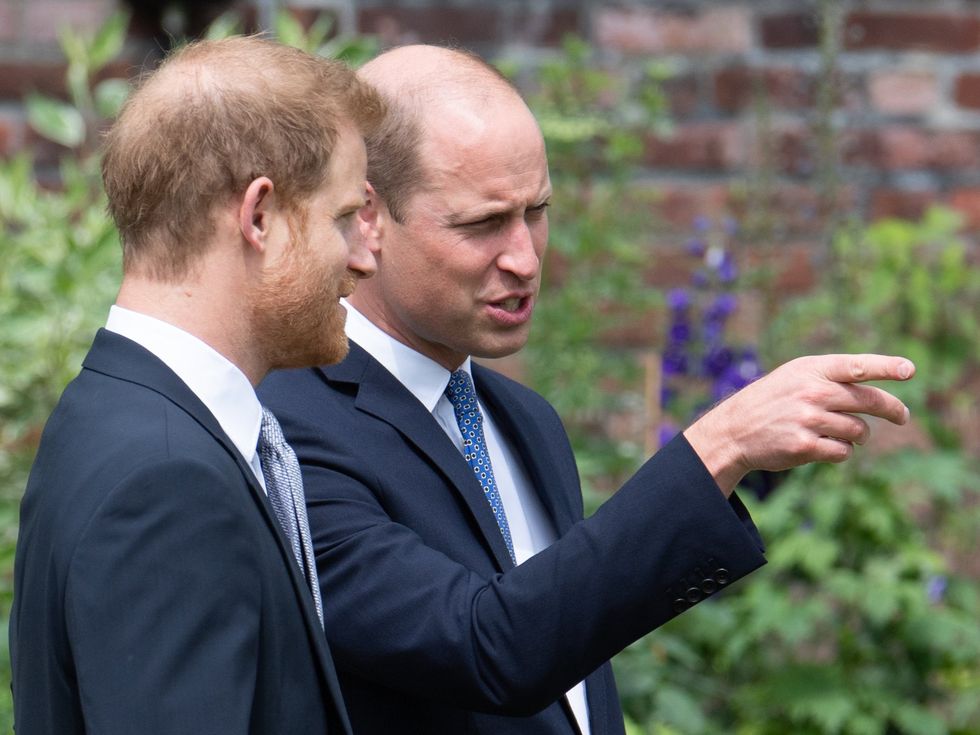 The brothers were spotted chatting and laughing together