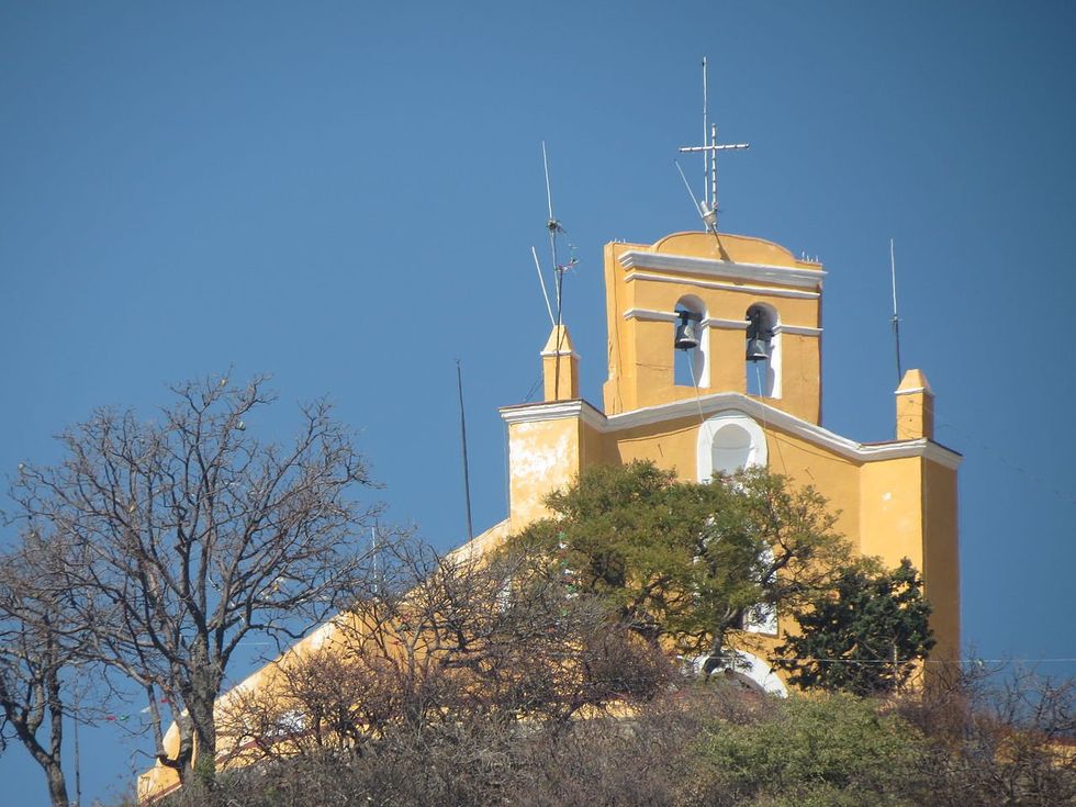 The Catholic chapel on top of San Miguel Hill