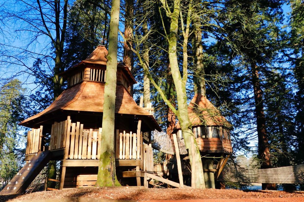 Charles opens children’s adventure playpark inspired by George’s treehouse
