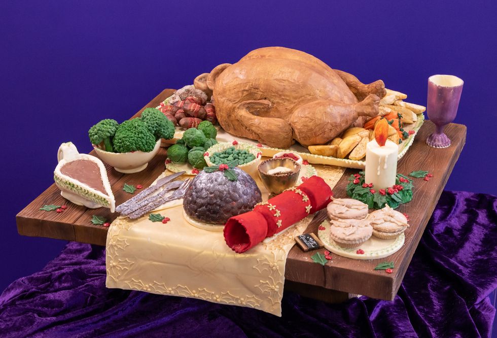 Cadbury World makes chocolate Christmas dinner complete with turkey and sprouts