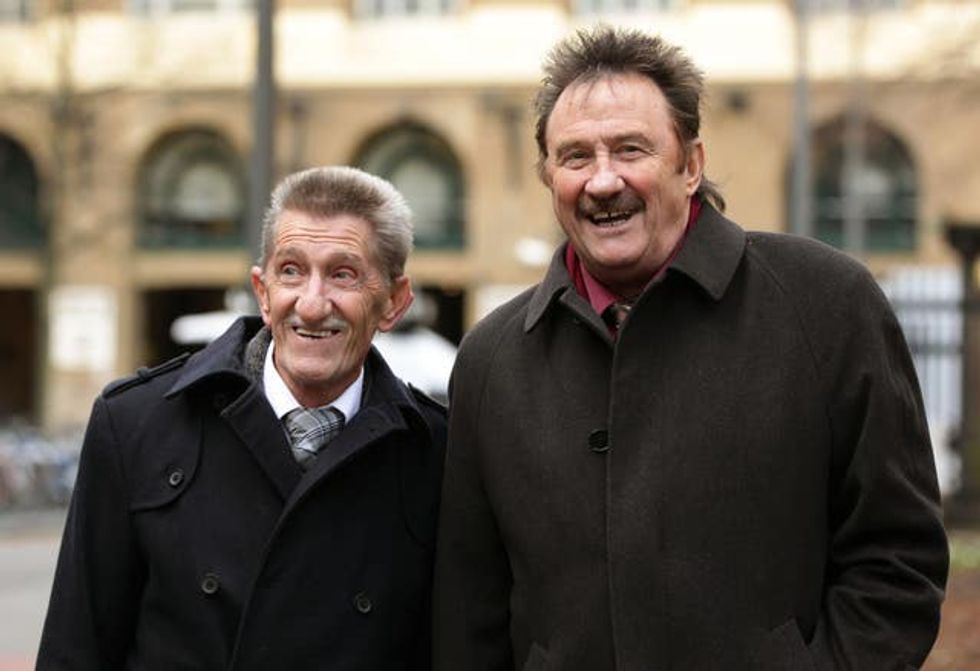 The Chuckle Brothers, Barry (left) and Paul Elliott