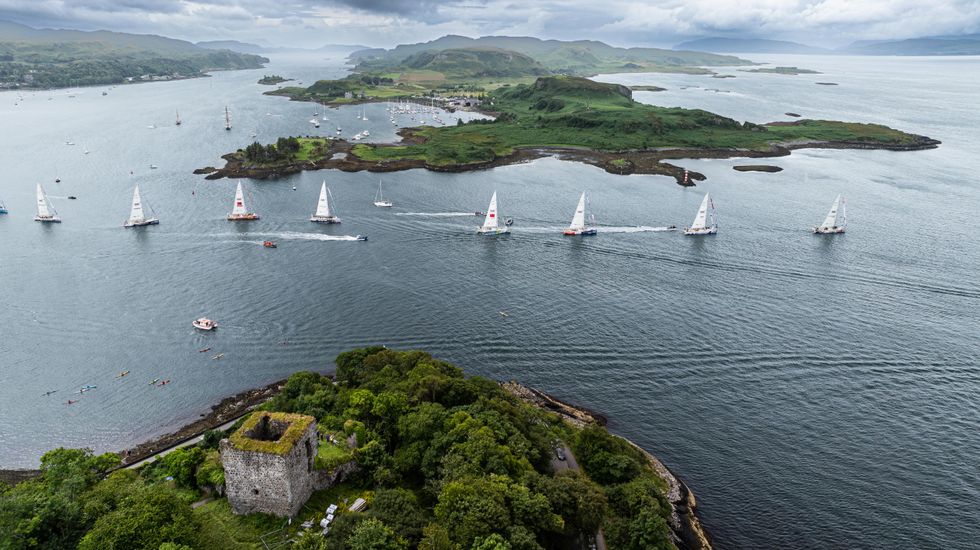 The clipper 2023-24 race arrived in Oban