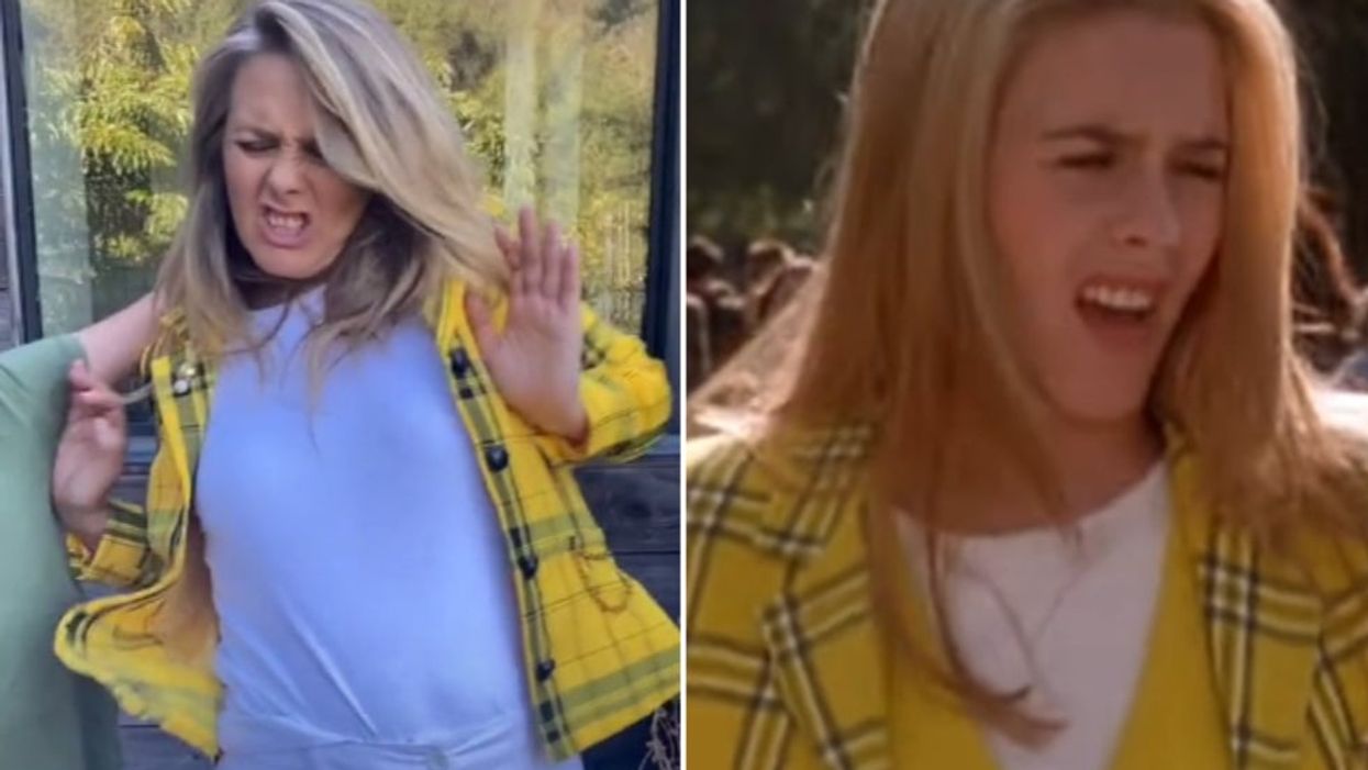 <p>The <em>Clueless </em>actress recreates the iconic “Ugh as if!” from the film</p>