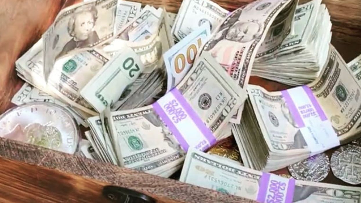 <p>The clues will lead one lucky treasure hunter to this cash and silver</p>