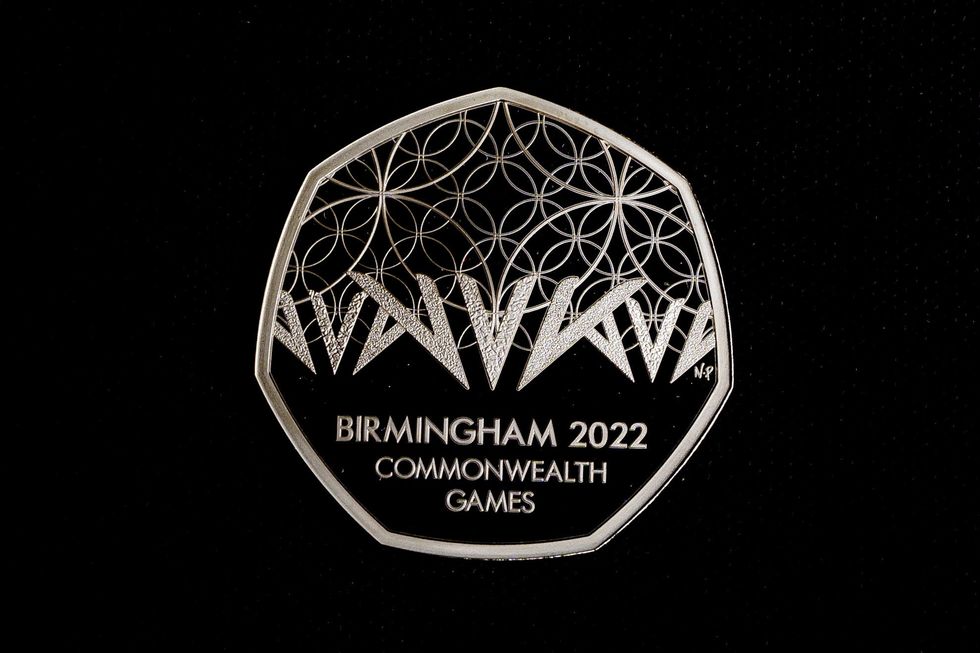 The coin marking the Commonwealth Games (Ben Birchall/PA)