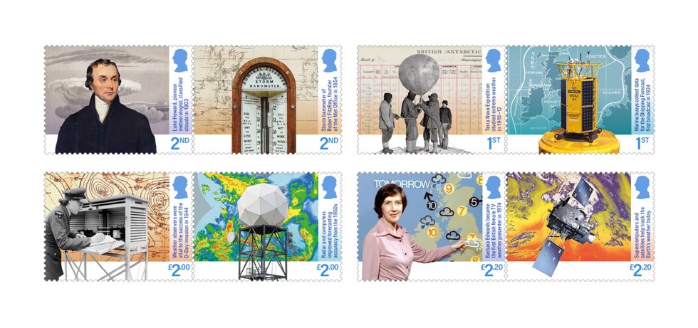 Stamp set marks 170th anniversary of the Met Office