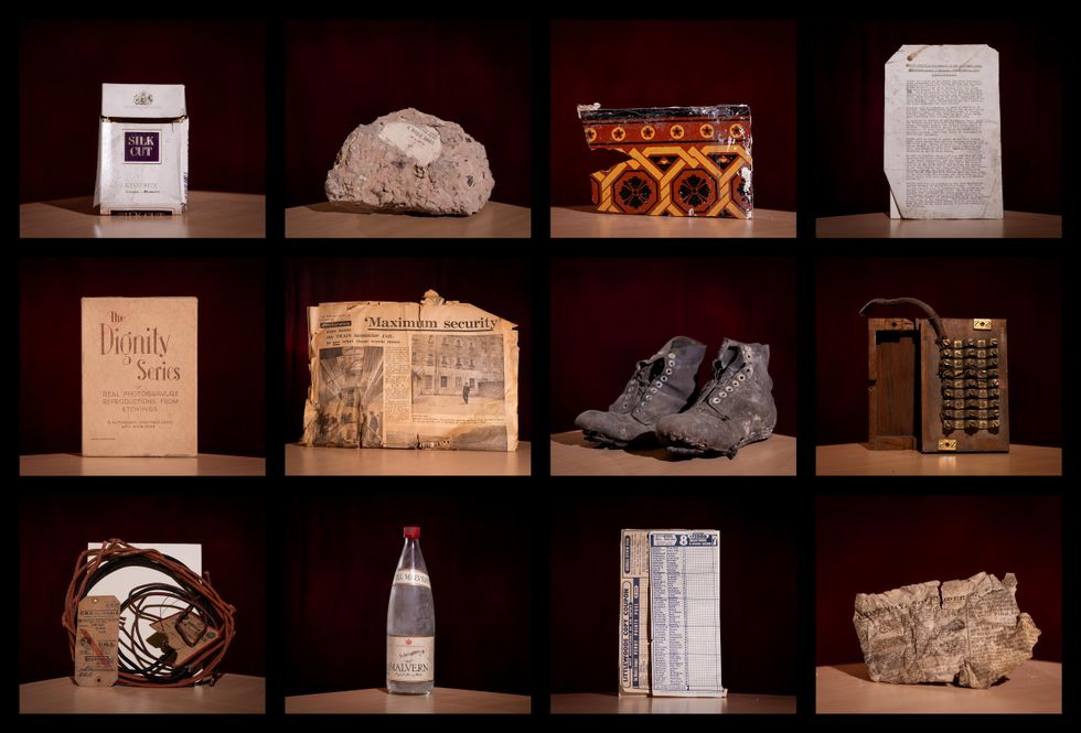 The collection of items found in the royal residence