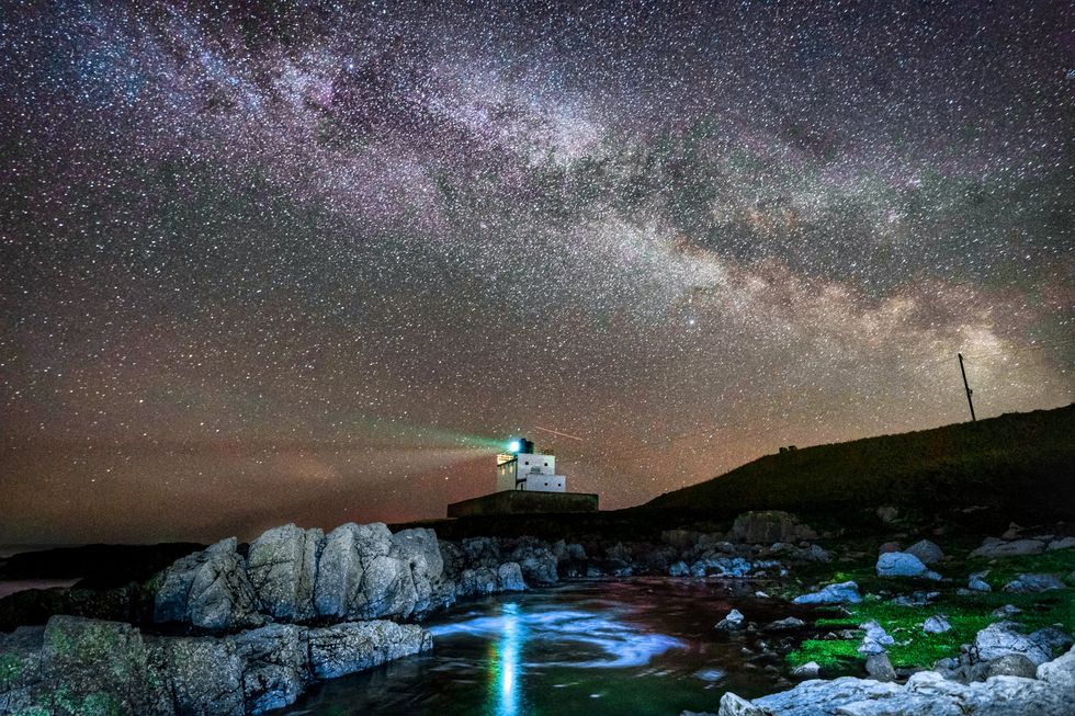 The core of the Milky Way becomes visible in the early hours of Tuesday morning
