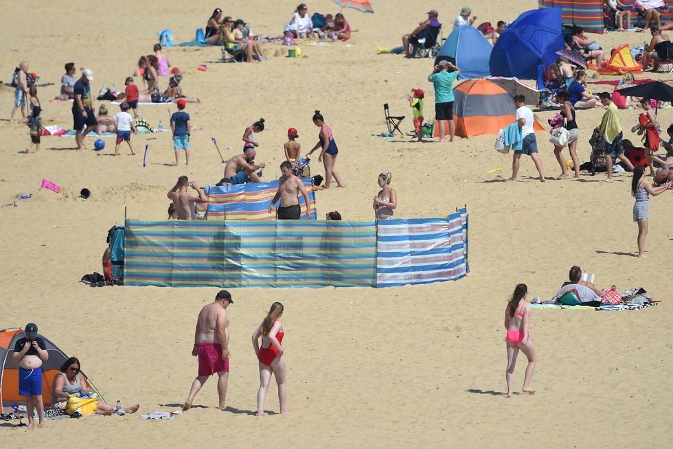 The couple visited Great Yarmouth as part of their honeymoon (Joe Giddens/PA)