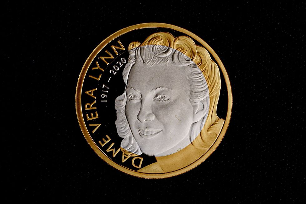The Dame Vera Lynn coin (Ben Birchall/PA)