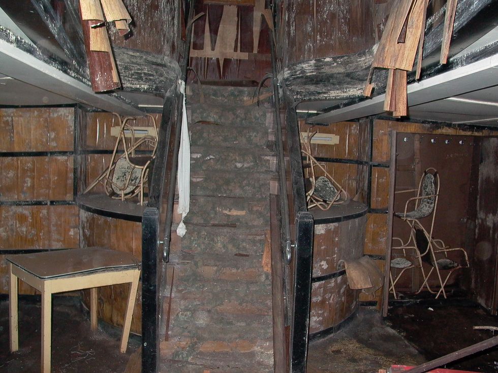 The Daniel Adamson in a state if disrepair