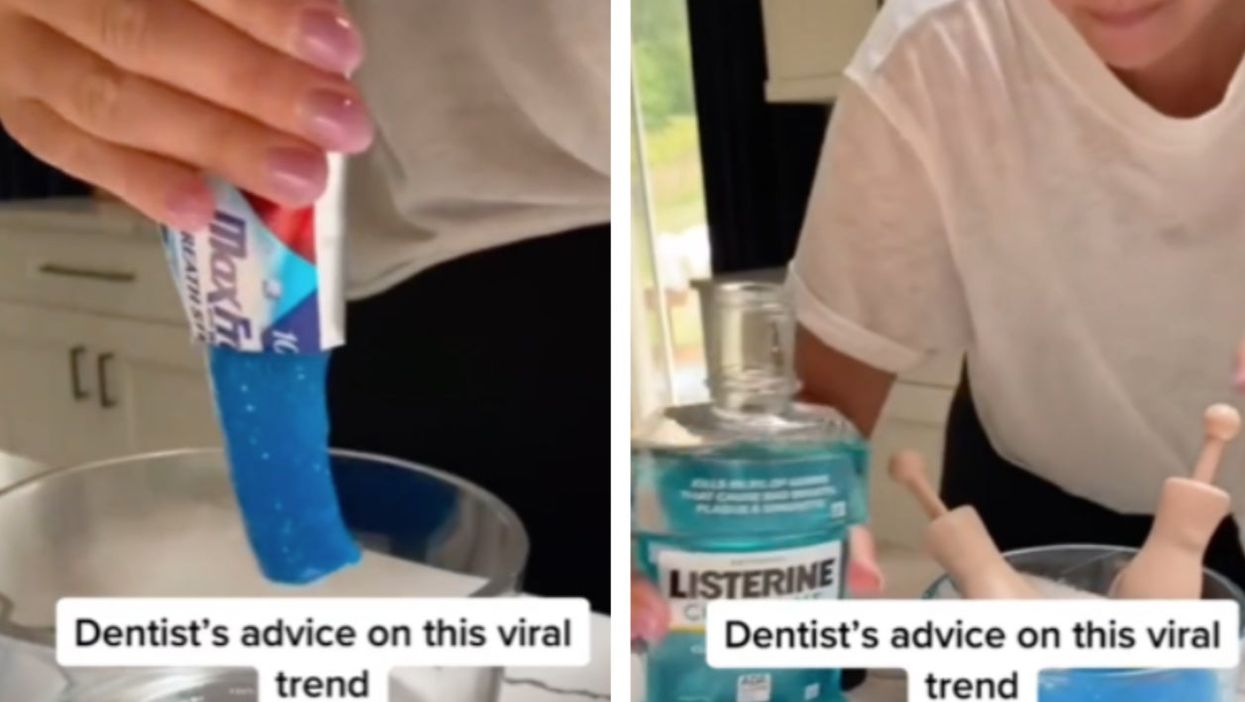 <p>The dentist’s response has racked up an impressive 1.1 million views </p>
