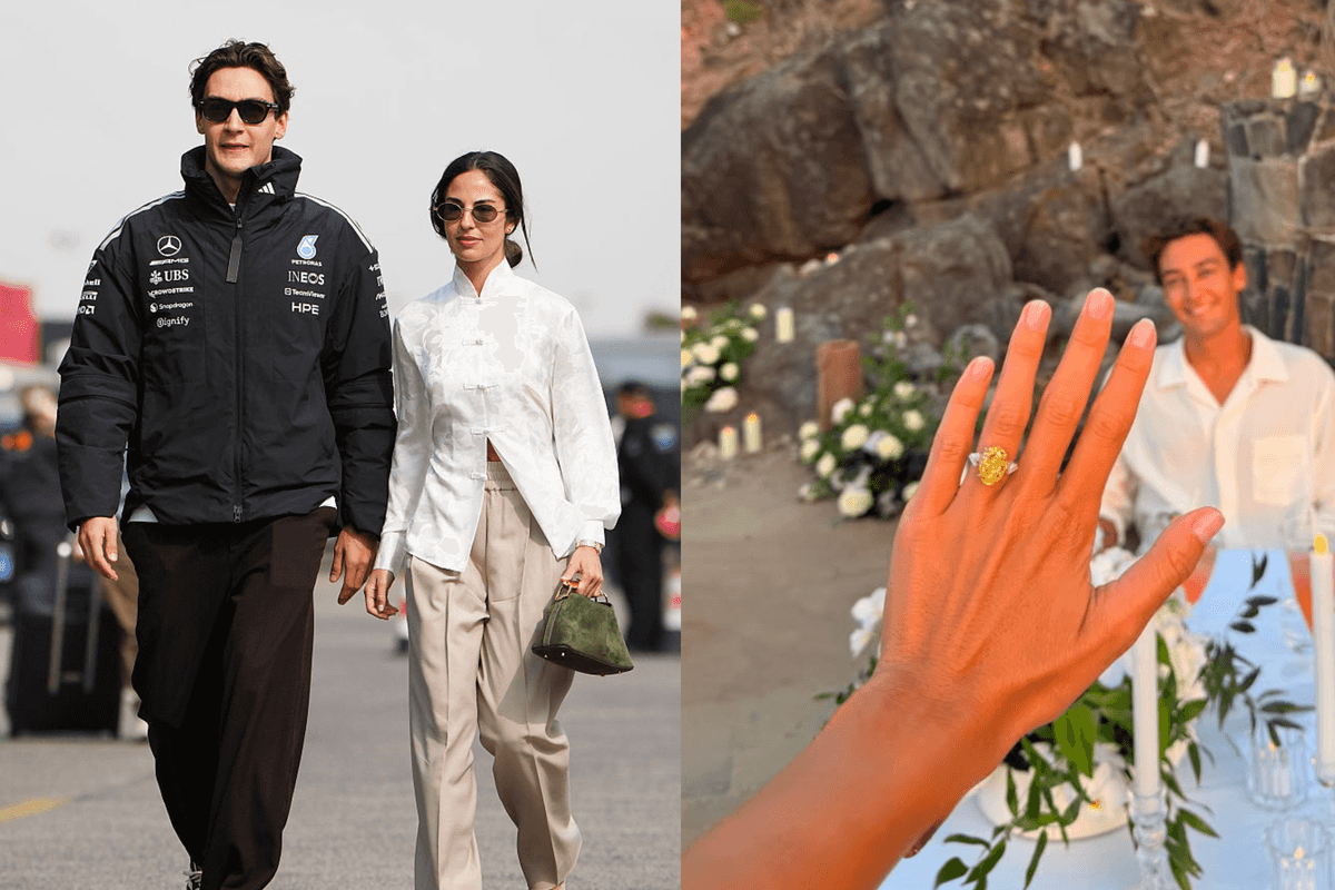 The details on Carmen Montero Mundt’s huge ring following engagement to George Russell