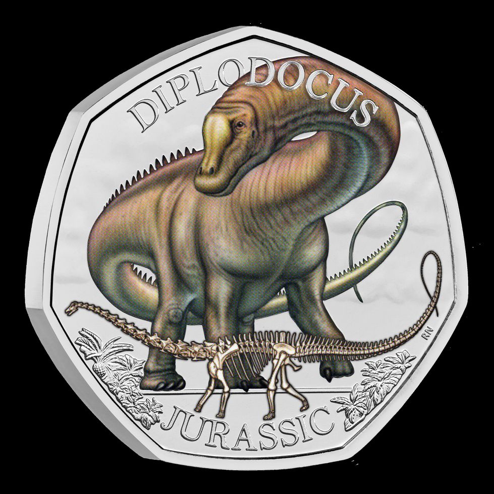 Royal Mint’s new dinosaur coin inspired by Natural History Museum’s Dippy