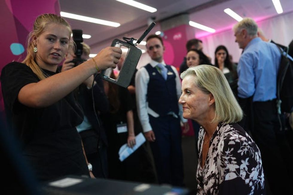 The duchess is scanned for the chocolate lollipop