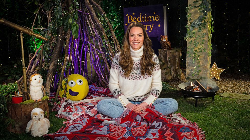 Kate encourages children to face their fears during CBeebies bedtime story