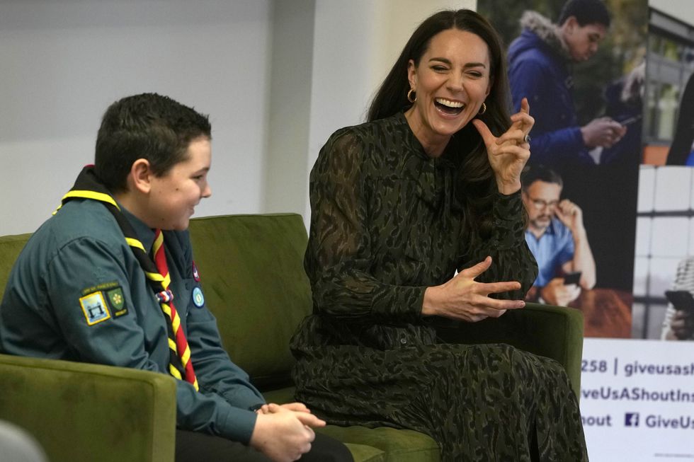 Kate hails inspiring teenage Scout fundraiser who slept outside for a year