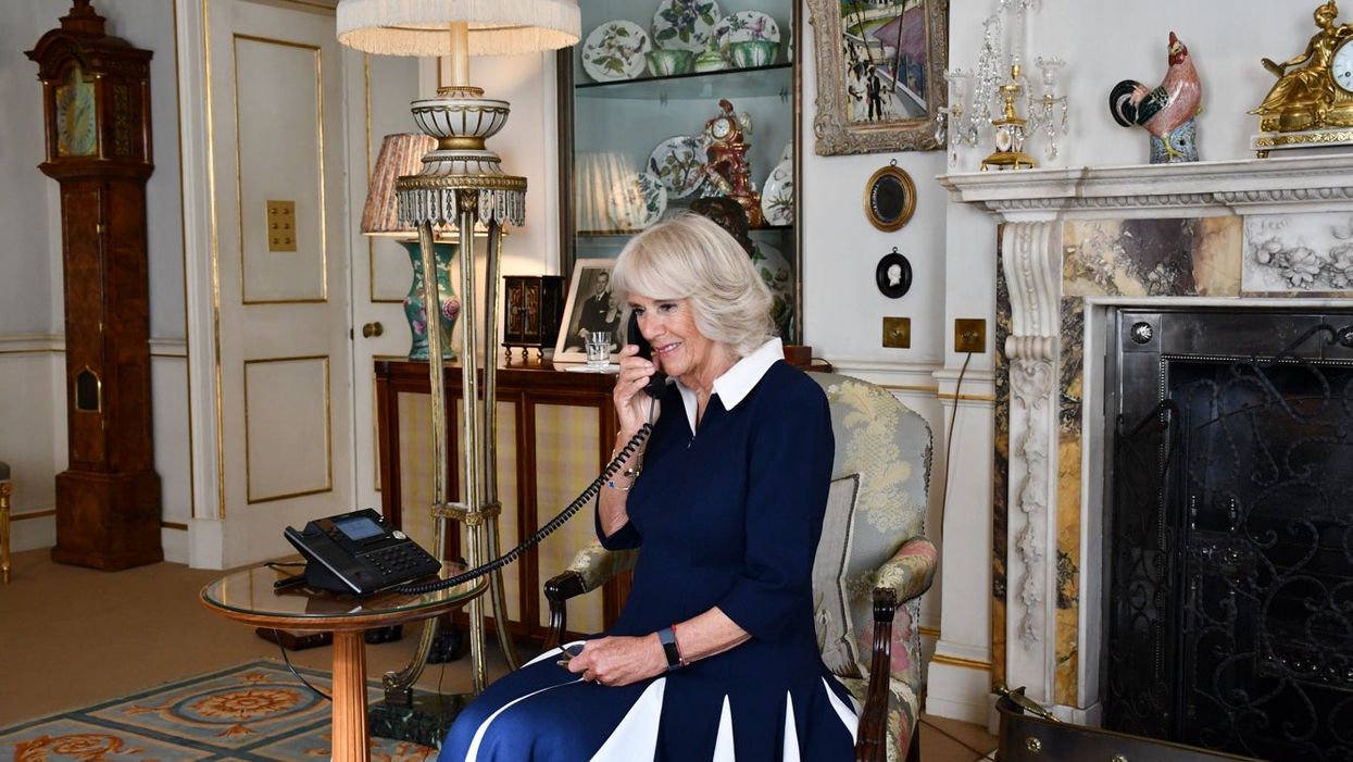 The Duchess Of Cornwall during her telephone storytime (Clarence House/PA)