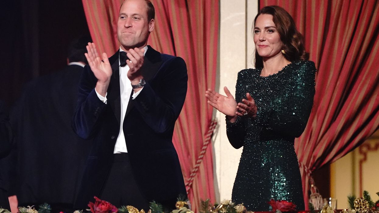 The Duke and Duchess of Cambridge applauding after watching the Royal Variety Performance at the Royal Albert Hall (Jonathan Brady/PA)
