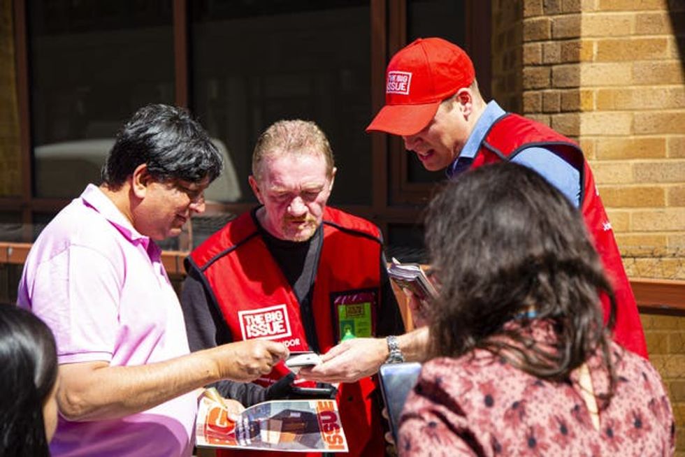 The Duke of Cambridge selling the Big Issue