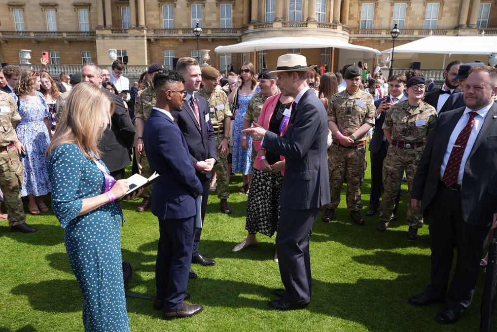 Edward hails gold Duke of Edinburgh’s Award winners at palace celebration