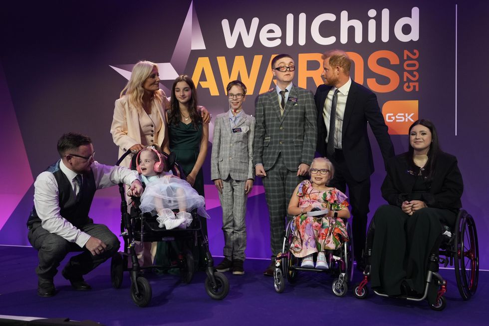 Duke of Sussex pays tribute to youngsters recognised by charity WellChild