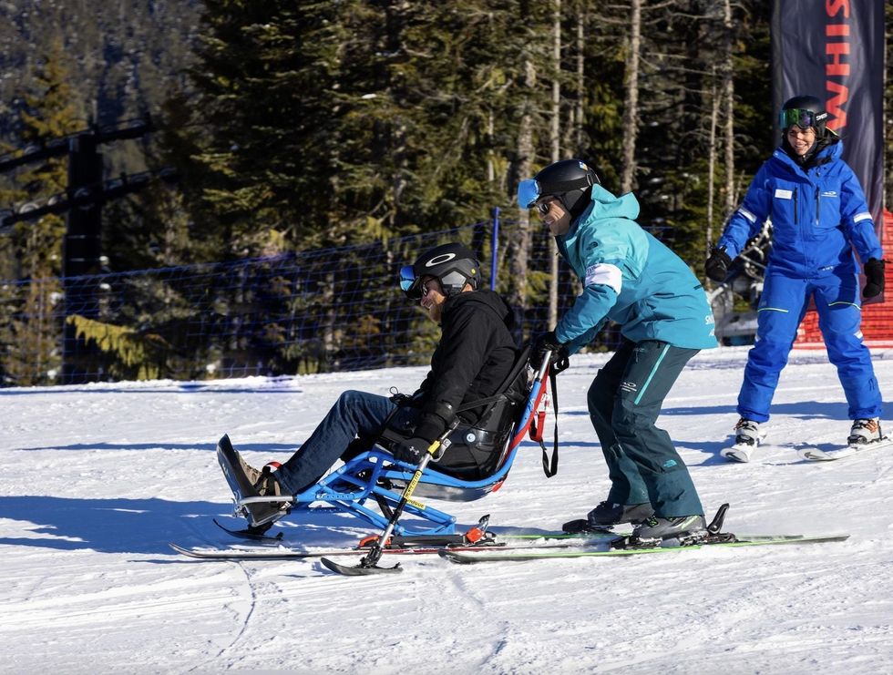 Duke of Sussex tries sit-skiing as he joins Invictus Games competitors in Canada