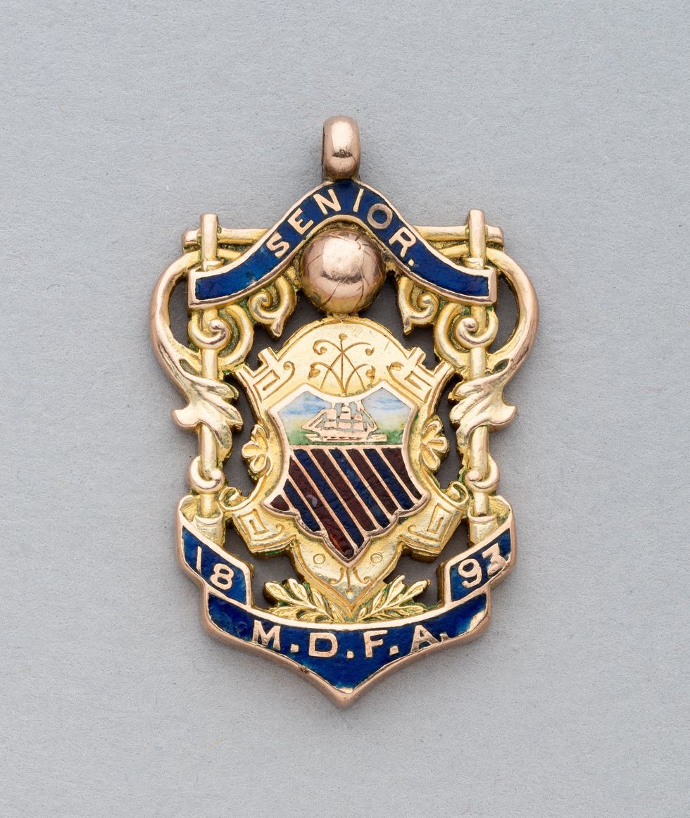 The earliest Manchester United football medal, when the club was known as Newton Heath, sold for \u00a324,100 (Graham Budd Auctions/PA)