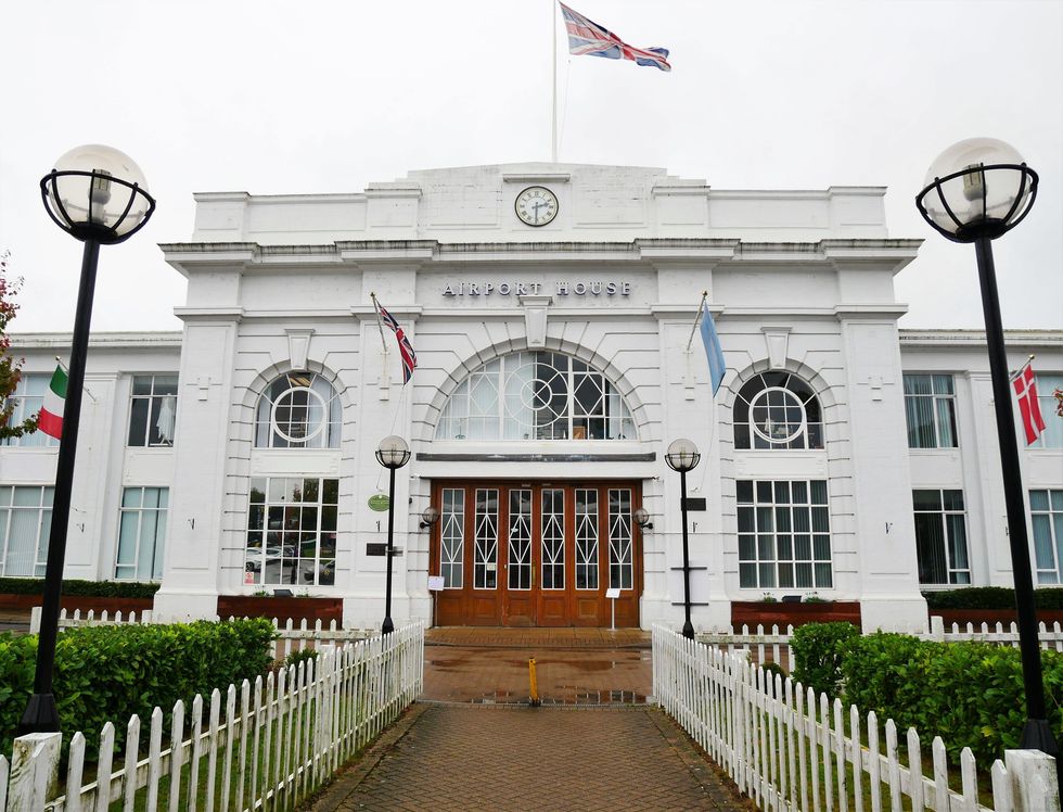 The entrance to Croydon airport