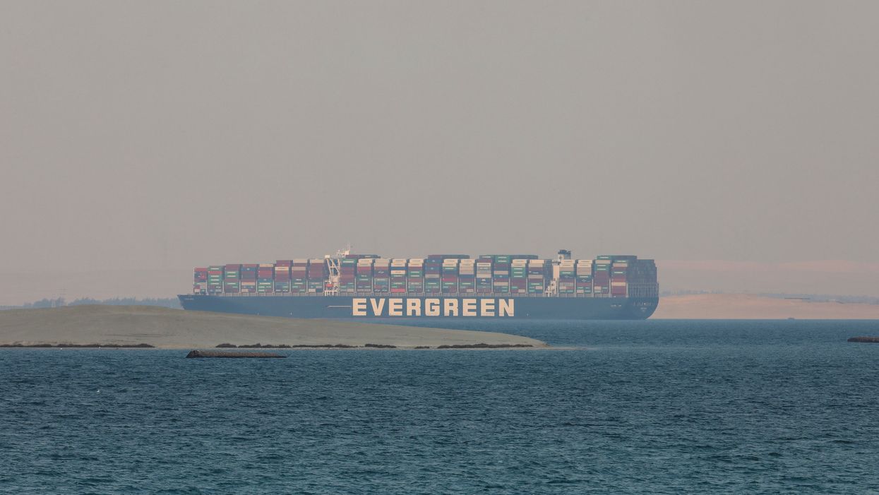 <p>The Ever Given blocked the important trade route The Suez Canal for six days causing Qanon into overdrive for explanations</p>