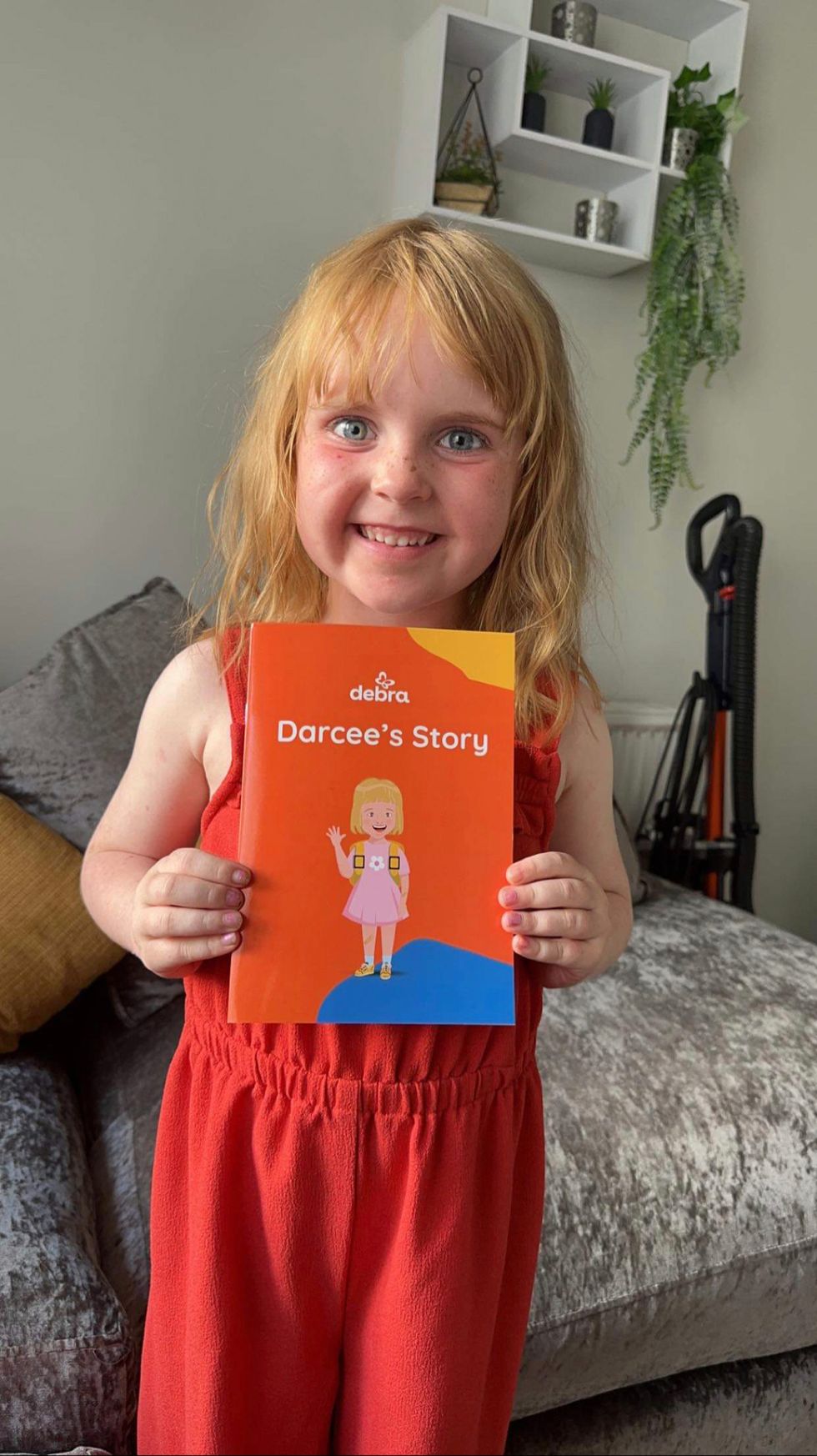 Darcee, 5, is cover star of book explaining her skin condition to classmates