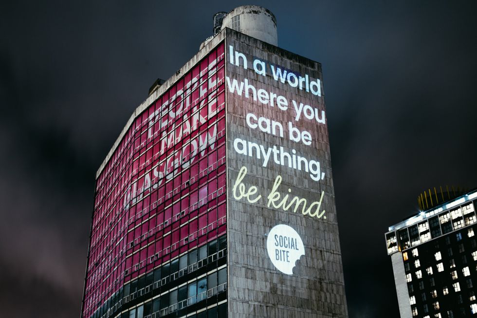 The festival of kindness aims to spread festive cheer in five UK cities (Social Bite/PA)
