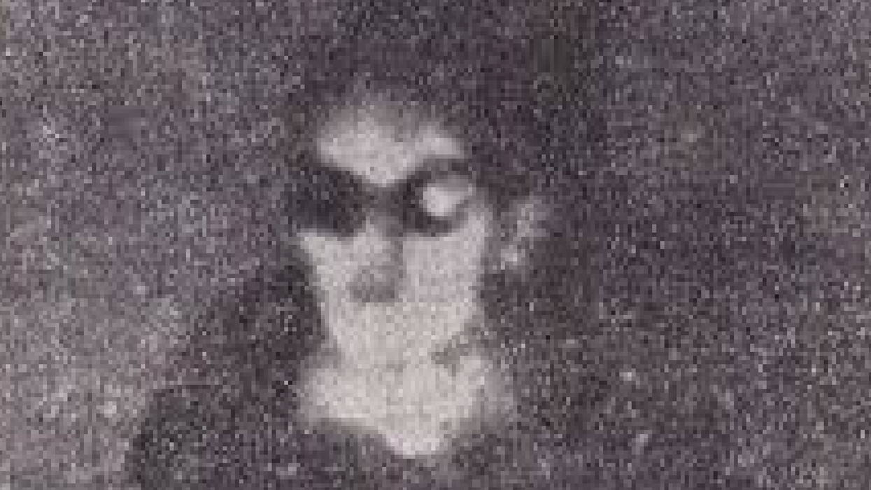 The figure appears to be wearing shades. Picture: