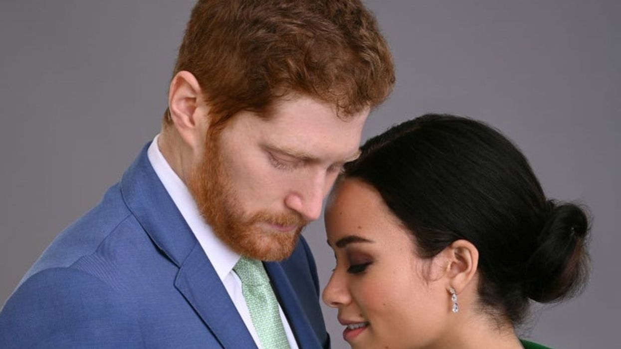 <p>The first image of the cast in the upcoming 'Harry & Meghan' movie</p>
