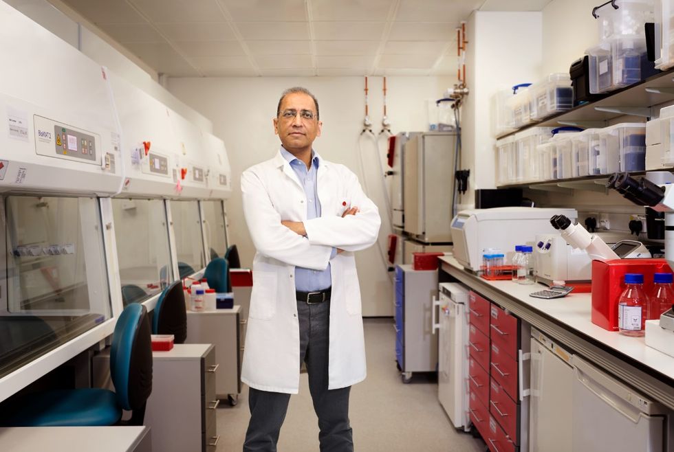 The funds raised by Prof Sinha and other BHF runners will go towards cutting-edge research projects into regenerative medicine (Saatchi & Saatchi London \u2013 Alan Clarke/PA)