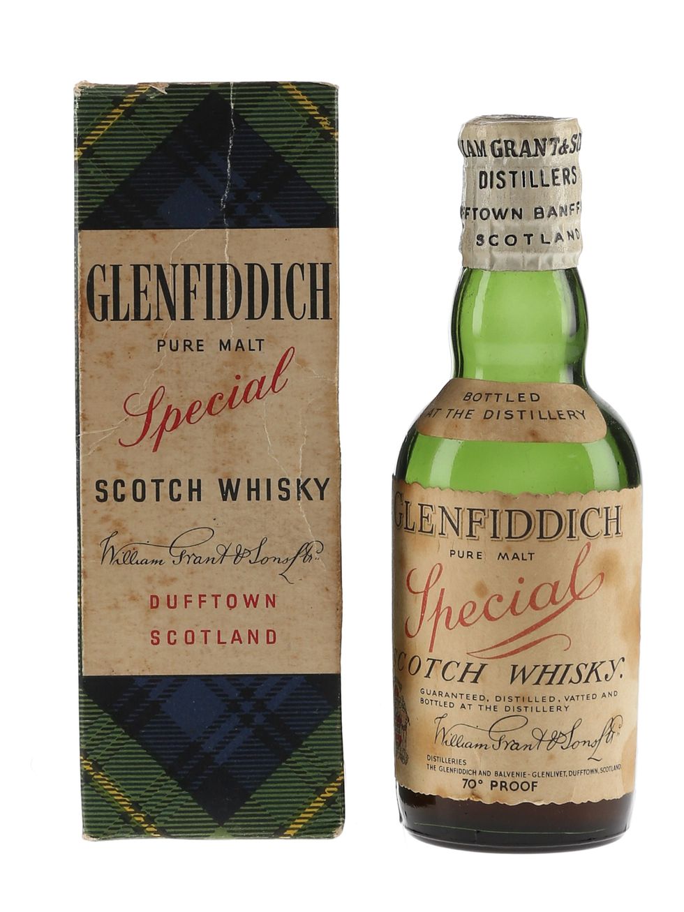 The Glenfiddich and box sold for \u00a32530 (Whisky.Auction/PA)