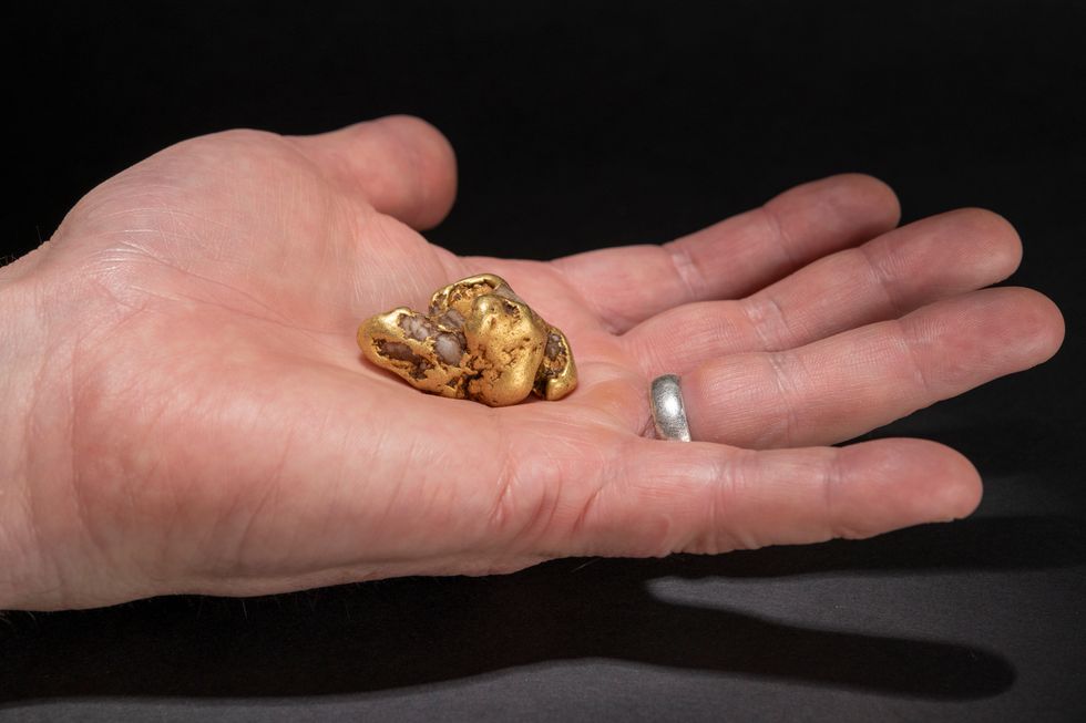 Largest gold nugget found in Scotland in over 400 years goes on display