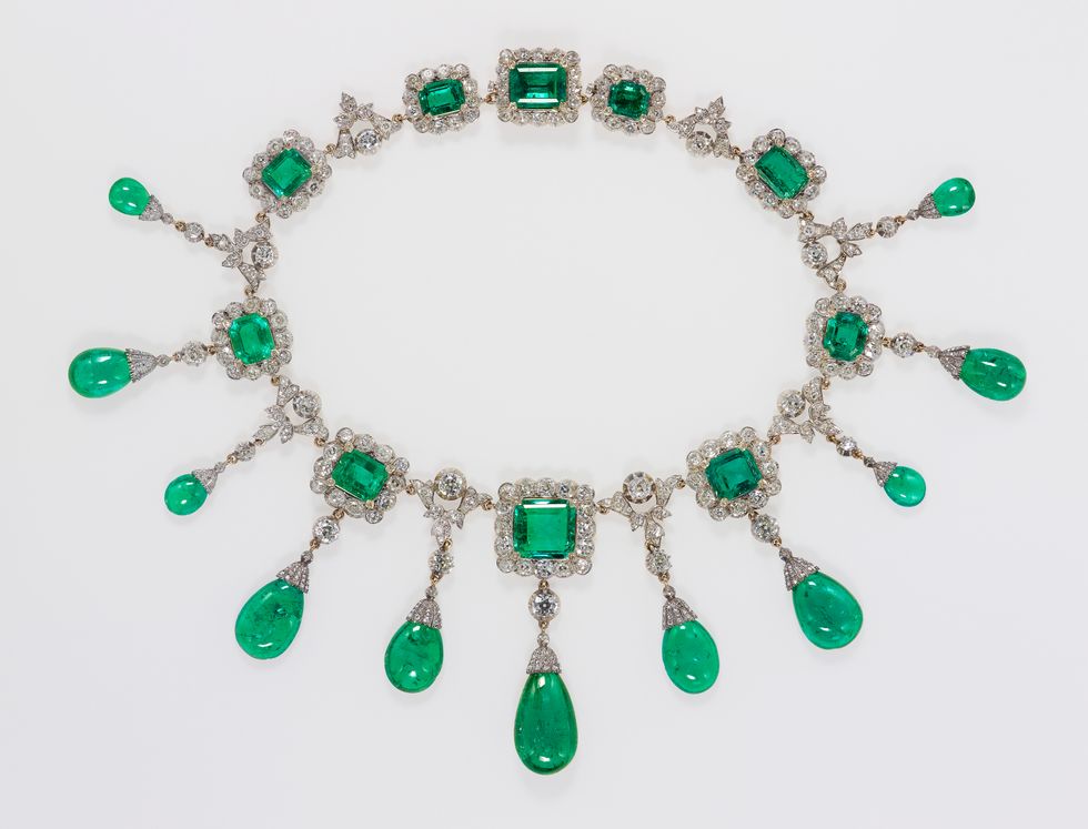 The Greville emerald and diamond necklace