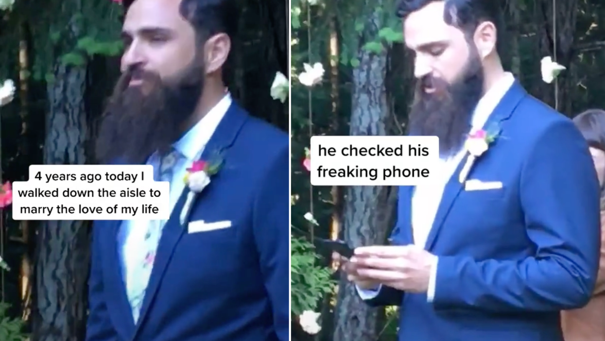 <p>The groom said it was because ‘crypto never sleeps’</p>