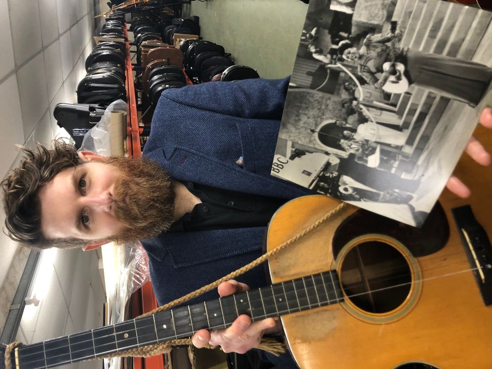 The guitar is expected to sell for over \u00a35,000