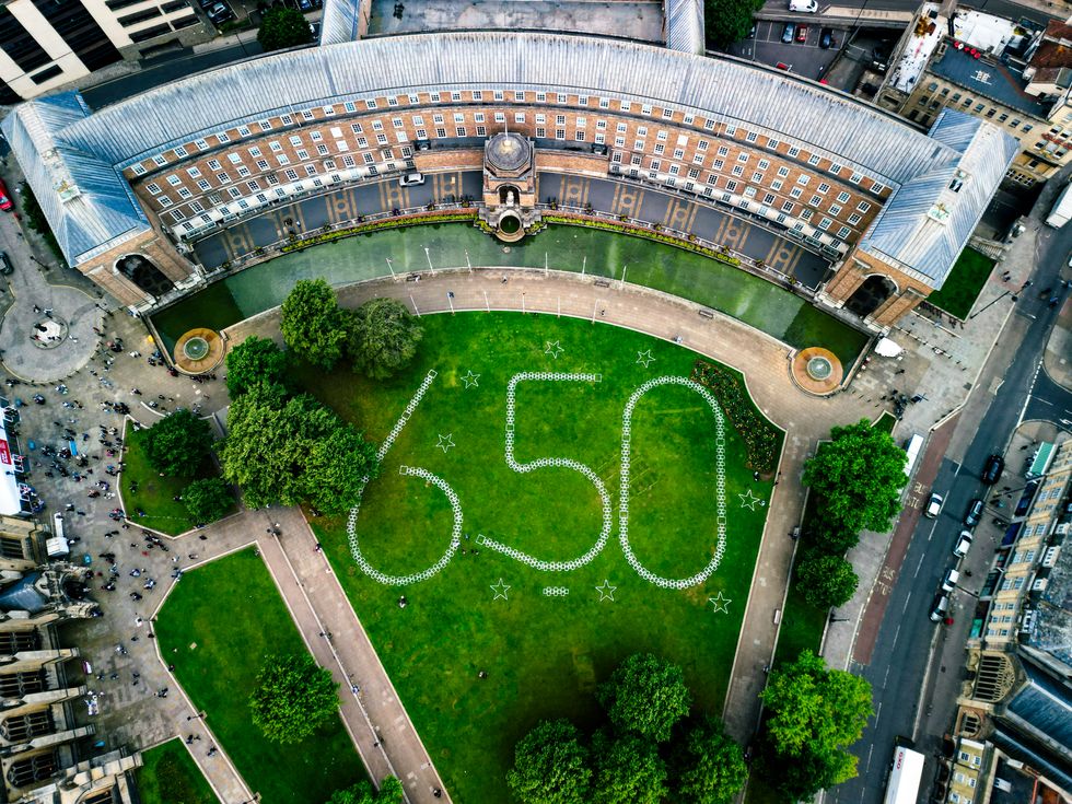 Giant hopscotch trails painted to celebrate 650 years of Bristol as a city