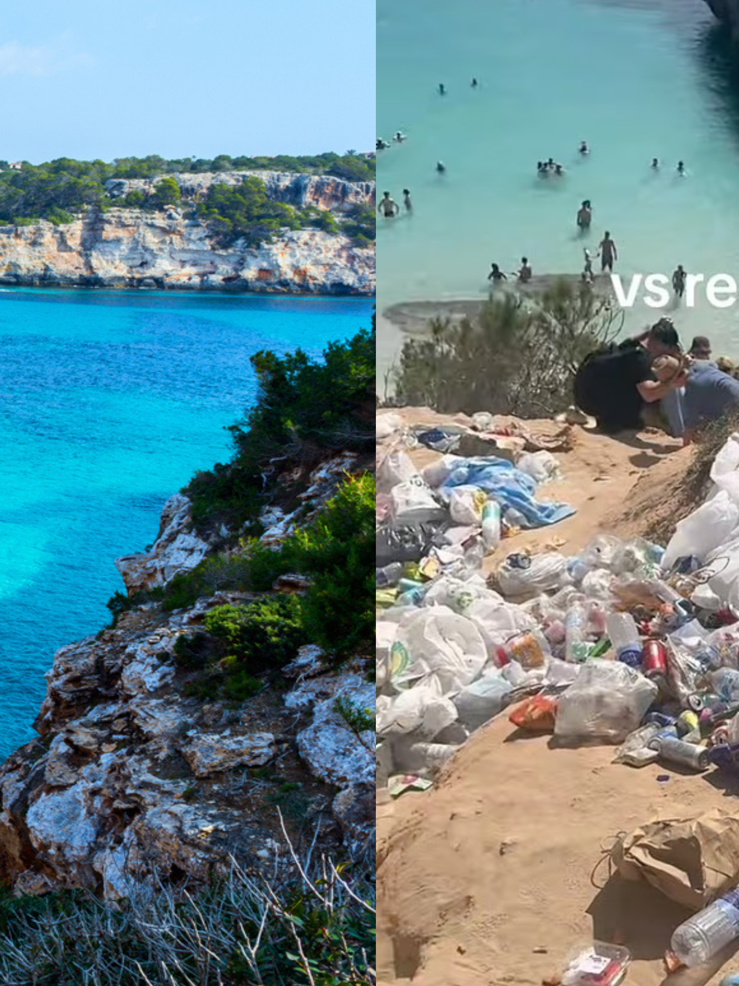 The Instagram vs reality of this 'hidden' Mallorca beach proves social media ruins everything
