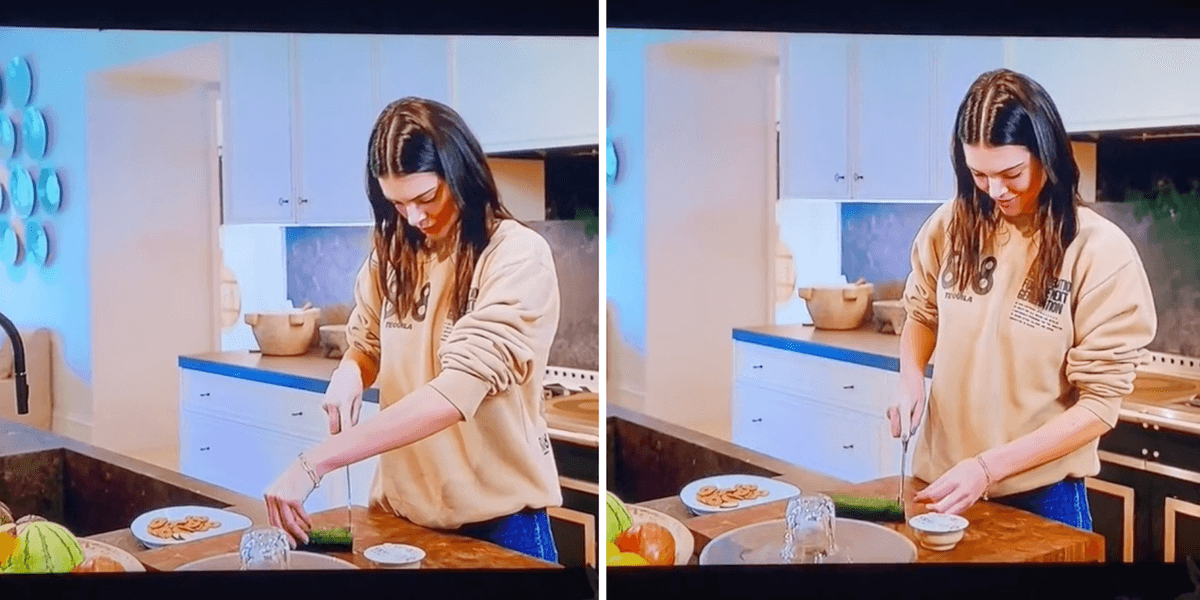 Cubamber The internet is obsessed with Kendall Jenner failing to cut a cucumber ...